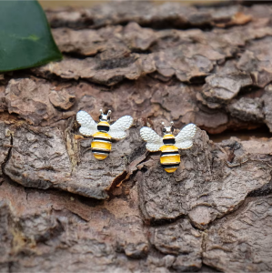 At Bee Stud Earring (Silver)